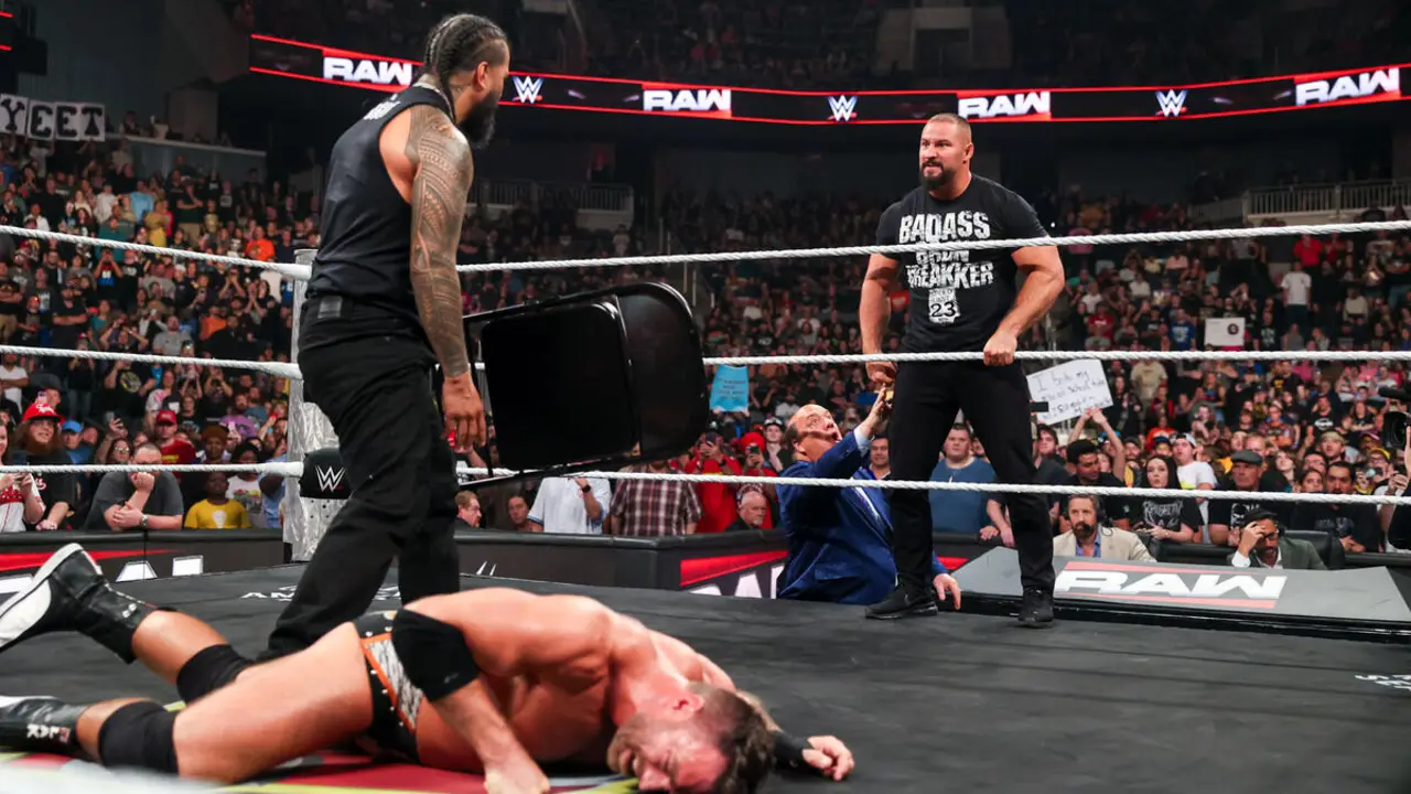Jimmy Uso LA Knight Bron Breakker