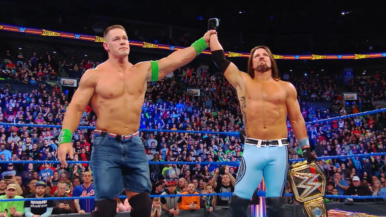 John Cena AJ Styles John Cena AJ Styles