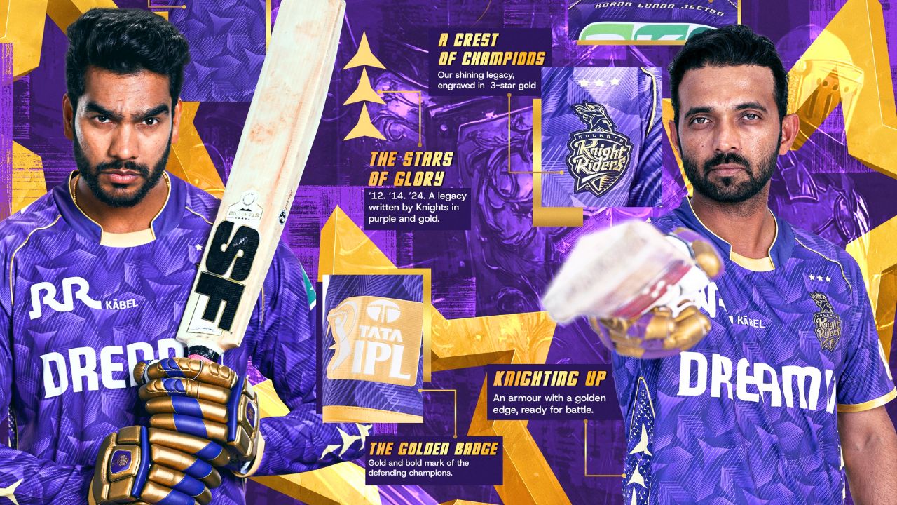 KOLKATA KNIGHT RIDERS NEW JERSEY FOR IPL 2025