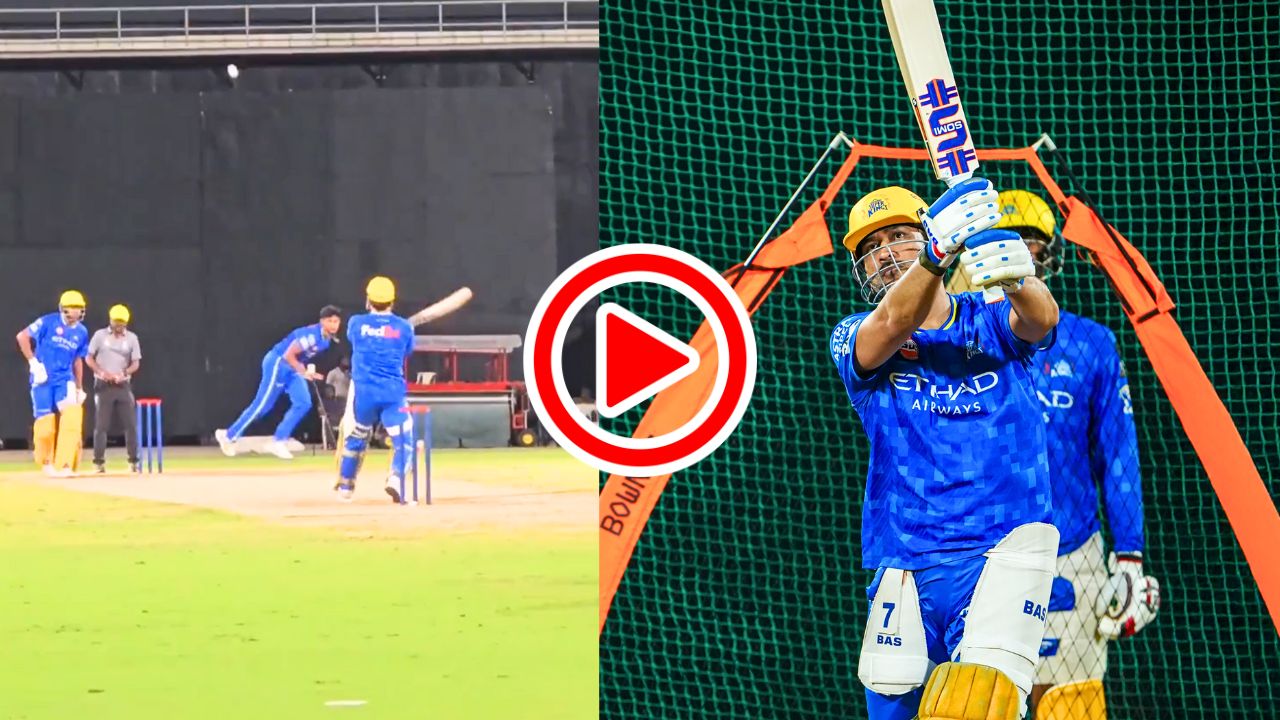 MS Dhoni Hits A Vintage Helicopter Shot Sixer Off Mathisha Pathirana