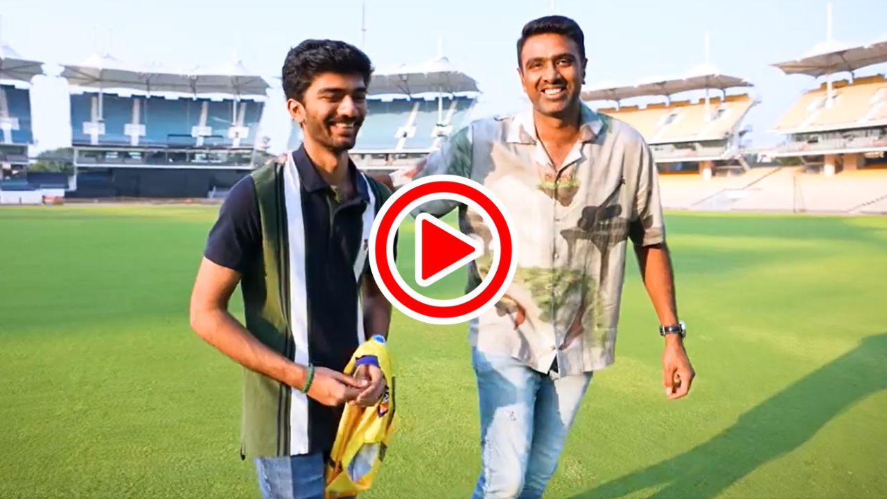 R Ashwin Met D Gukesh Chennai Super Kings Shared Video