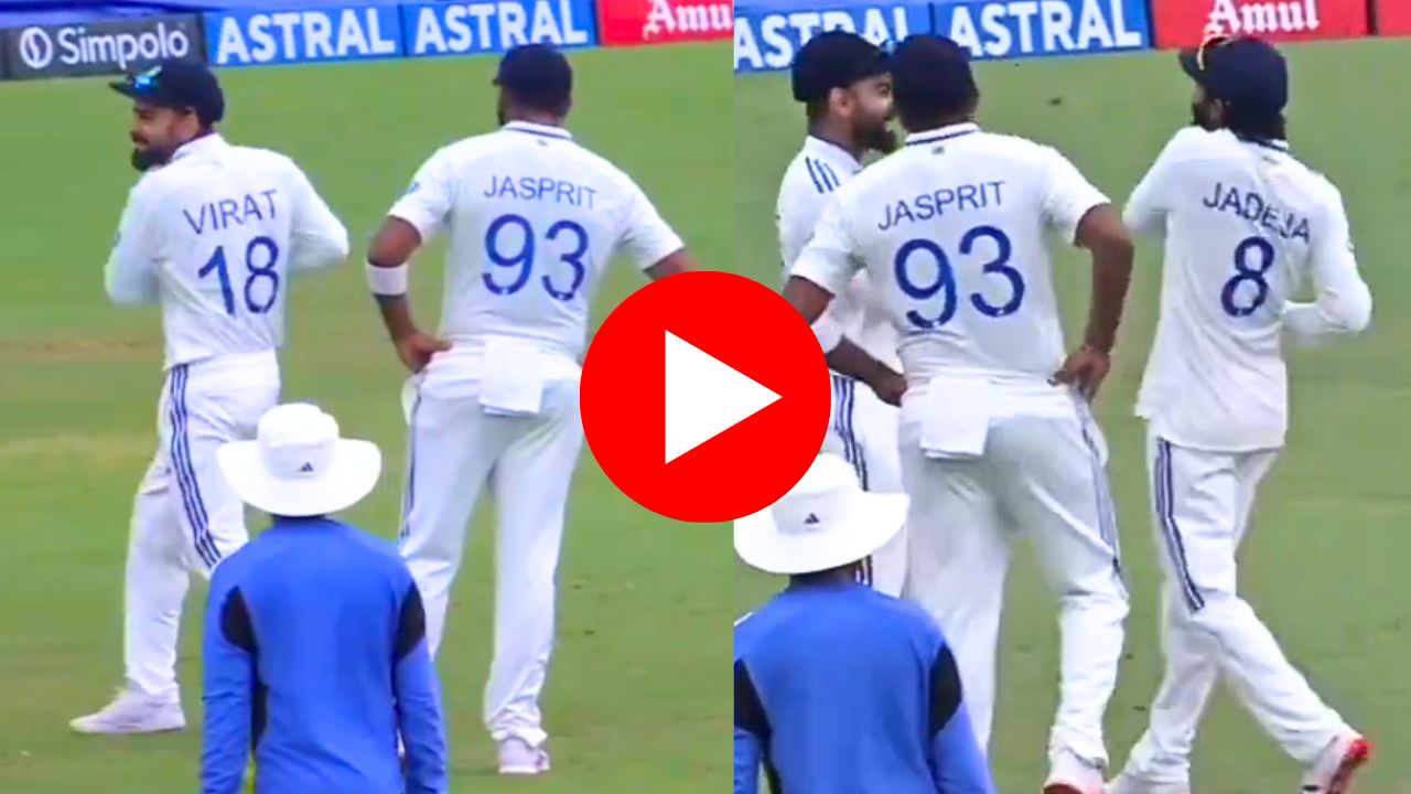 VIDEO Virat Kohli and Ravindra Jadeja made fun of Jasprit Bumrah Bowling Action
