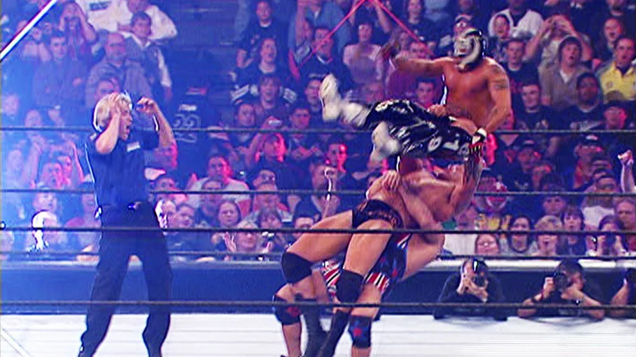 Rey Mysterio Kurt Angle WrestleMania 22