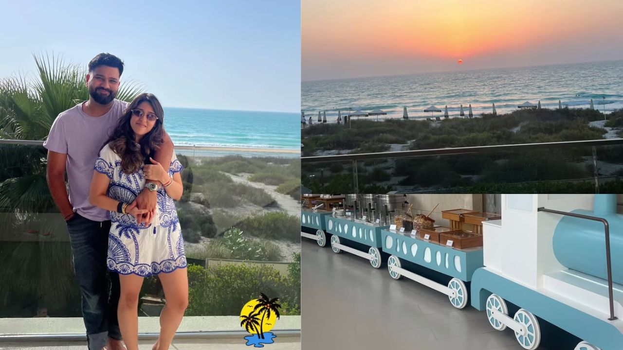 Rohit Sharma And Ritika In Abu Dhabi