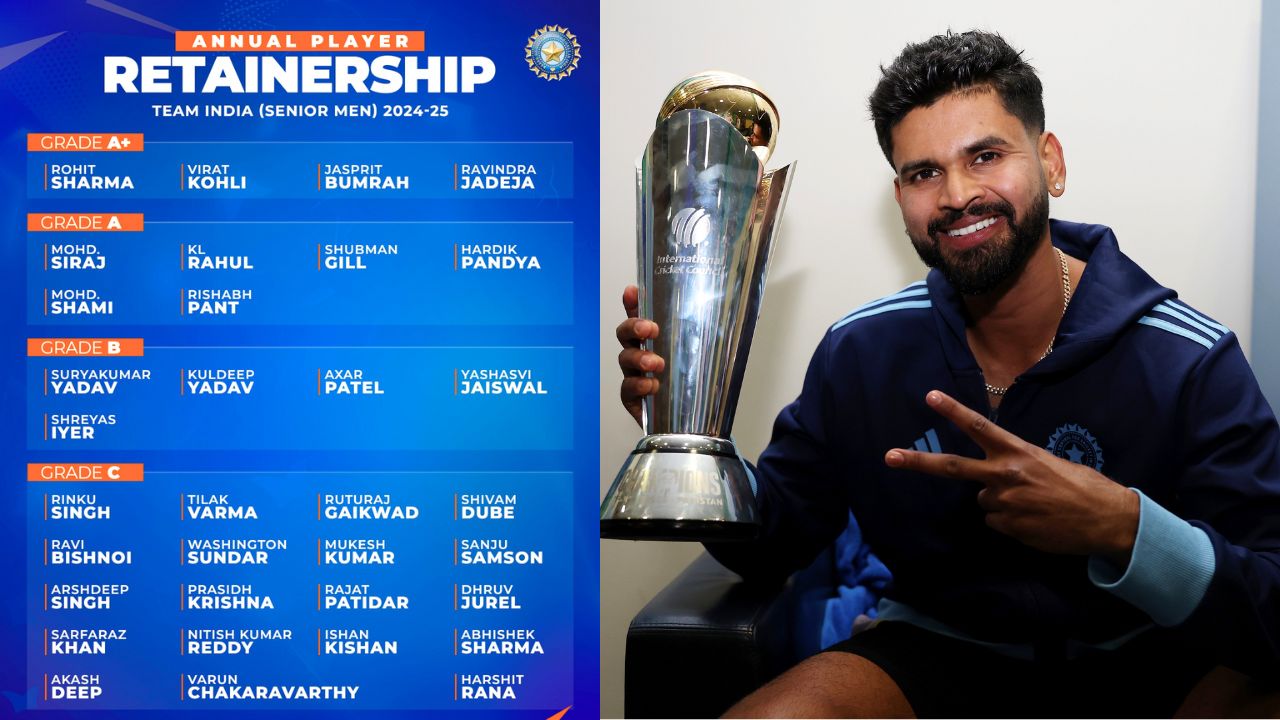 Shreyas Iyer Got A Place In BCCI Central Contract