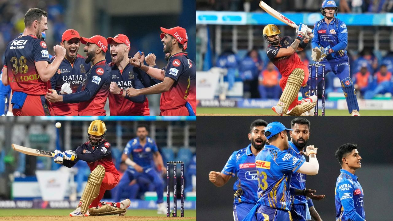 IPL 2025 20th Match MI vs RCB Highlights Virat Kohli Innings of Tilak Varma