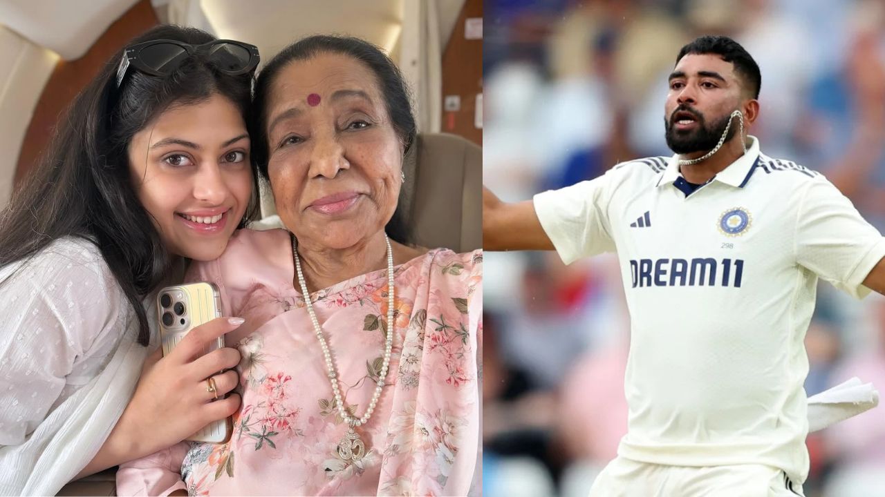 Asha Bhosle granddaughter Zanai Bhosle Post Instagram story for Mohammed Siraj Take Wicket of Zak Crawley in IND vs ENG Edgbaston  Test