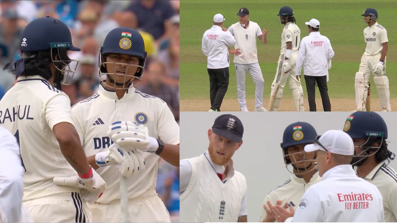 Yashasvi Jaiswal Ben Stokes Controversy for DRS in IND vs ENG 2nd Test Day 3 Edgbaston Birmingham