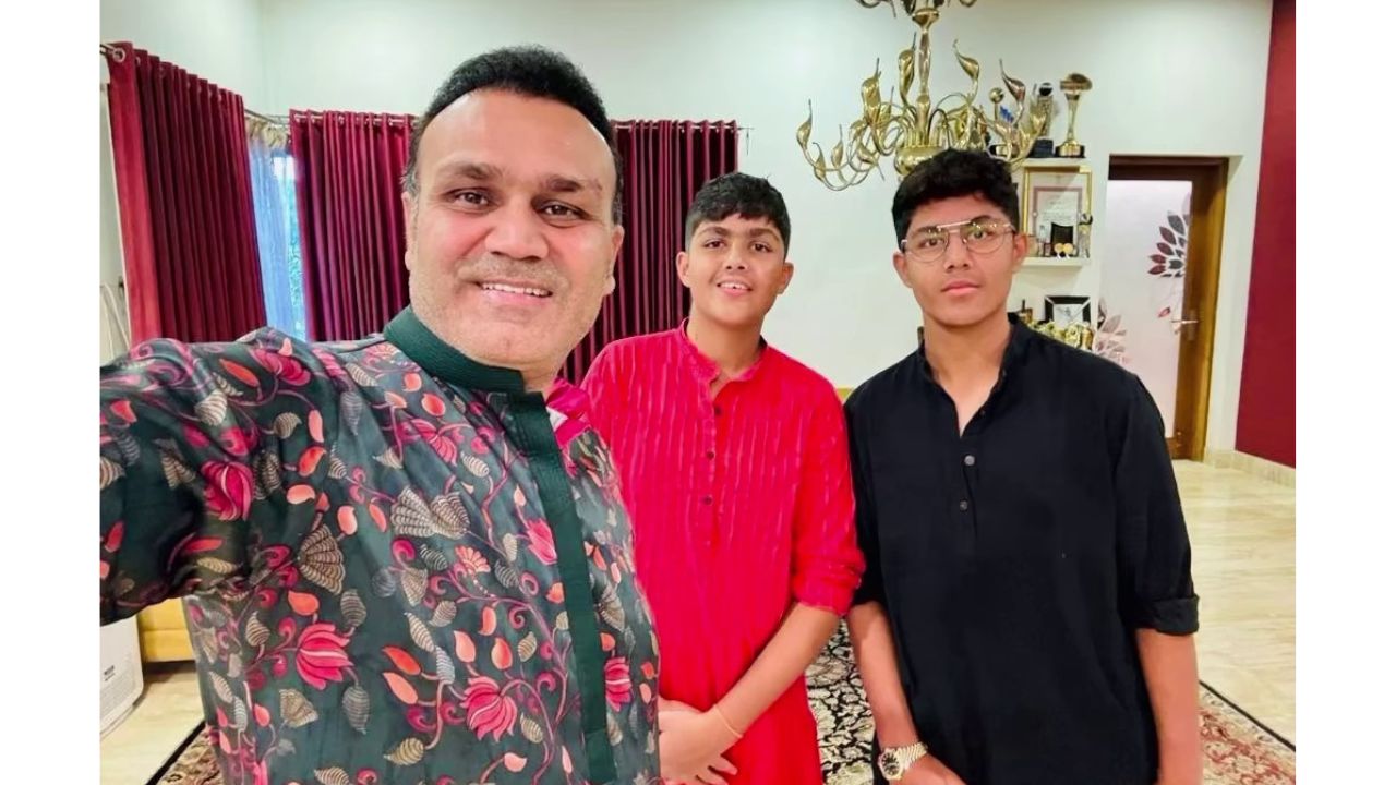 Virender Sehwag Both Sons in DPL 2025 Auction Vedant went unsold Central Delhi Kings joined Aaryavir Virender Sehwag Both Sons in DPL 2025 Auction Vedant went unsold Central Delhi Kings joined Aaryavir
