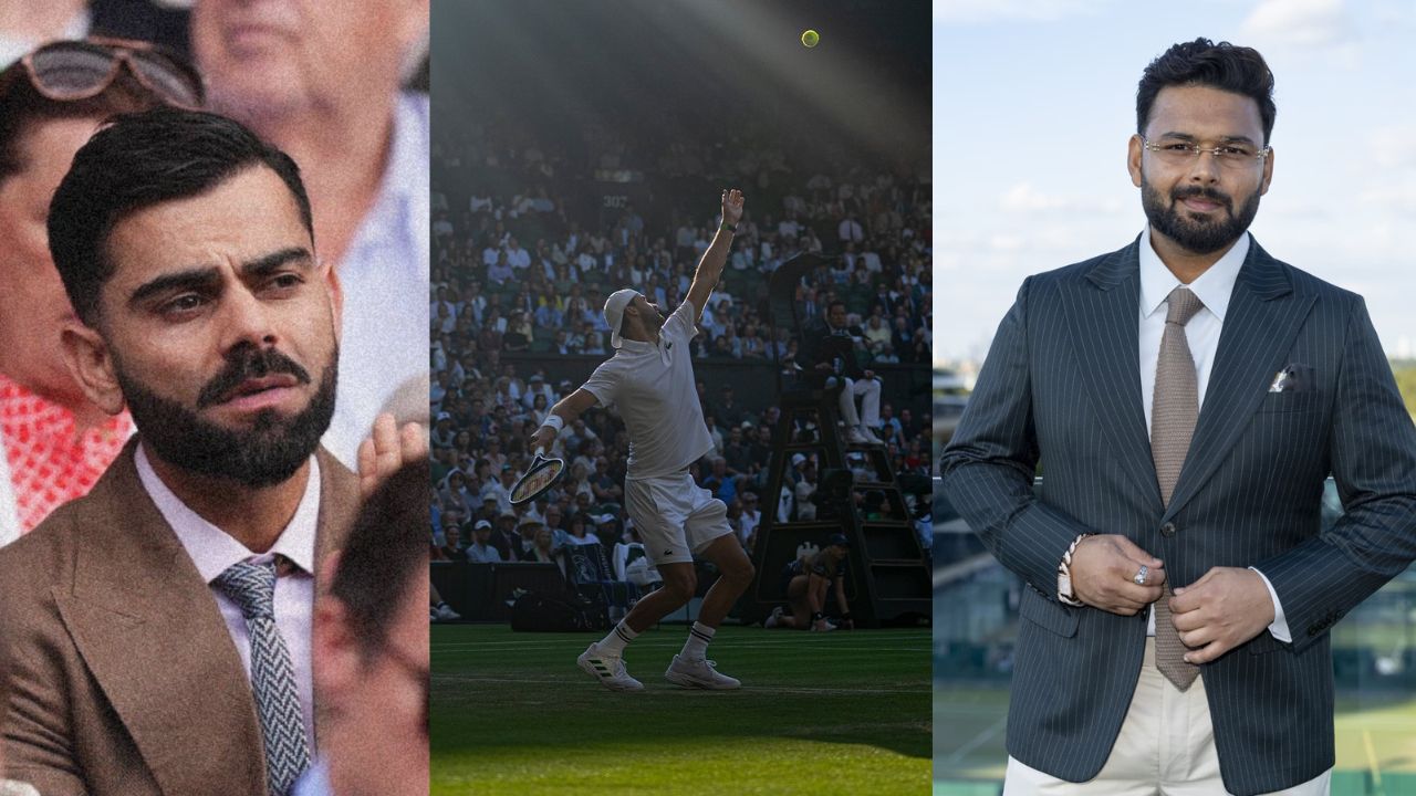 Virat Kohli Rishabh Pant to Brian Lara Cricketers Spotted at Wimbledon 2025 Like Joe Root James Anderson