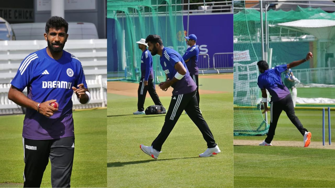 Jasprit Bumrah Net Practice at Lords Cricket Ground for IND vs ENG 3rd Test Playing 11 Prasidh Krishna will Drop
