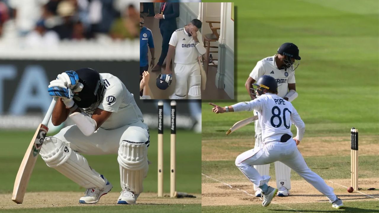 mohammed siraj got emotional after bowled by shoaib bashir bold in ind vs eng 3rd test lords