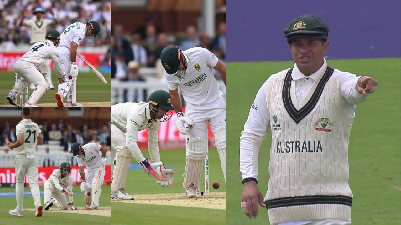 WTC Final 2025 AUS vs SA David Bedingham Not out controversy handling the ball Rule