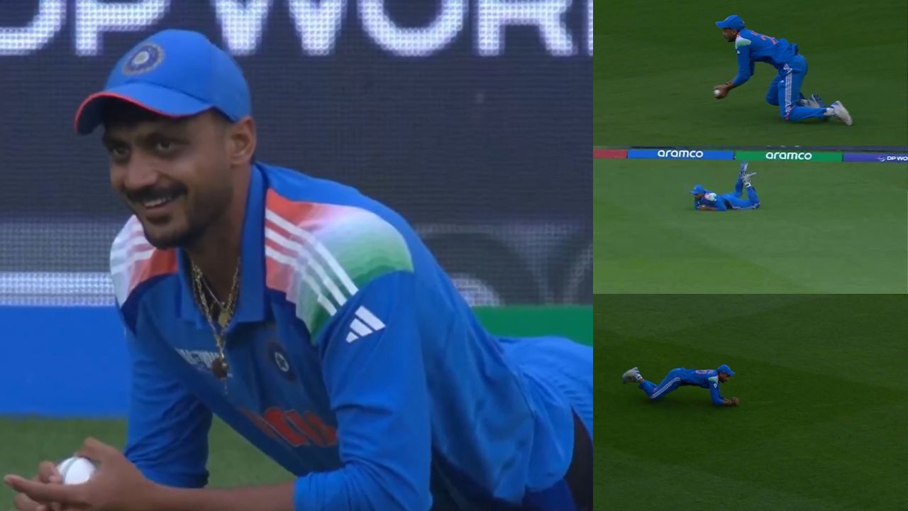 Rachin Ravindra Catch by Axar Patel Video