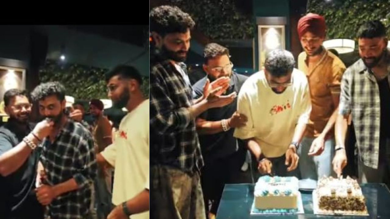 Team India Celebrating 1 year party for T20 World Cup 2024