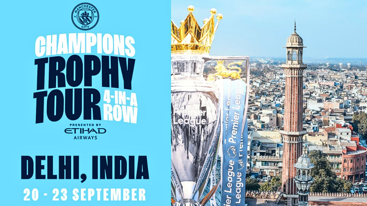 PREMIER LEAGUE CHAMPIONS MANCHESTER CITY ARRIVE NEWS AND UPDATES
