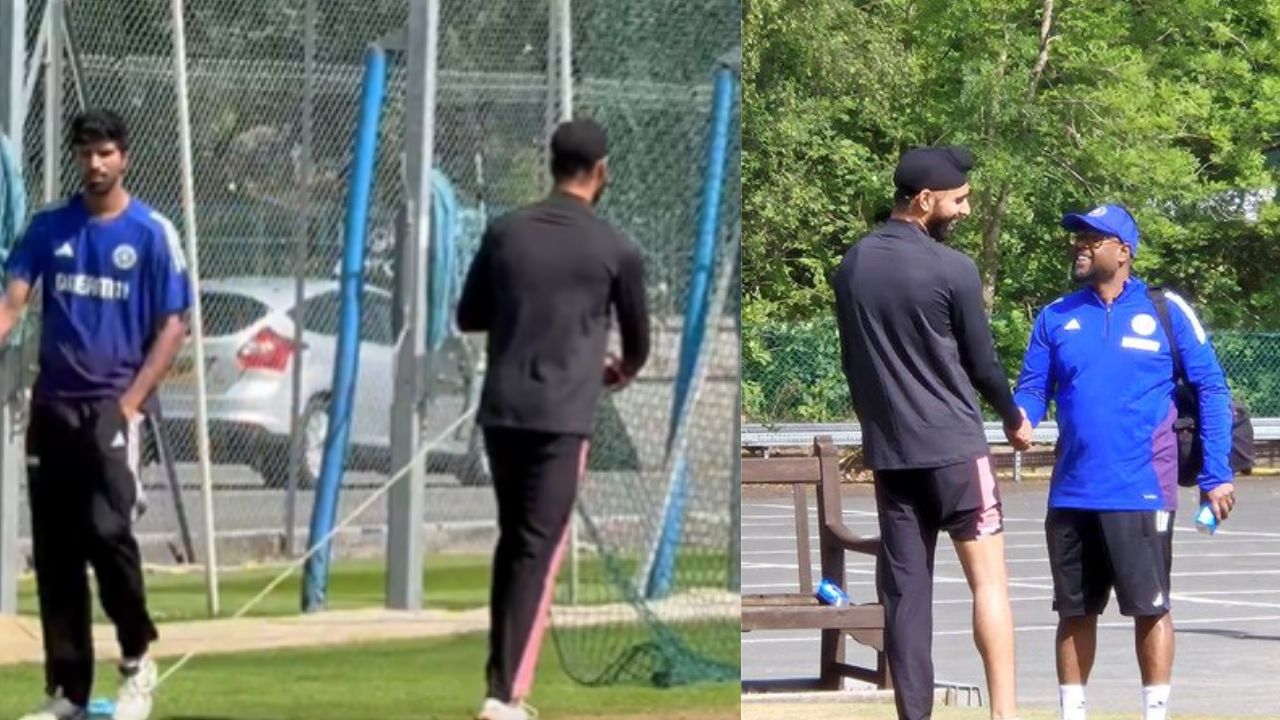 Harpreet Brar seen in nets