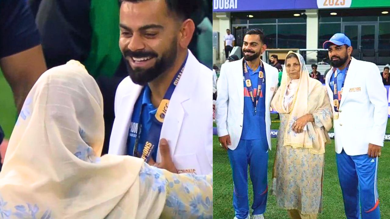 virat-kohli-won-the-hearts-of-millions-of-fans-by-touching-the-feet-of-mohammed-shamis-mother