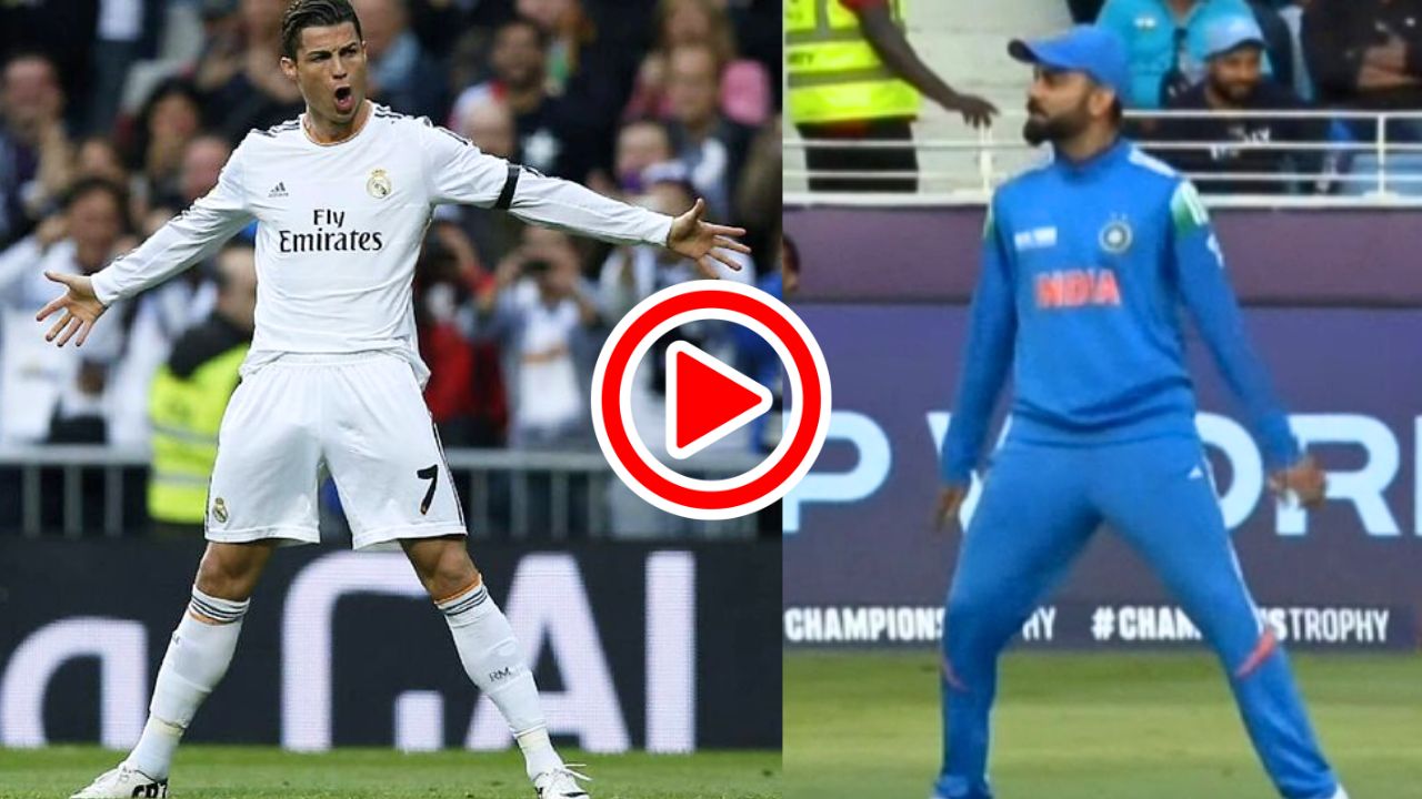 Virat Kohli Ronaldo Celebration Video India Vs New Zealand
