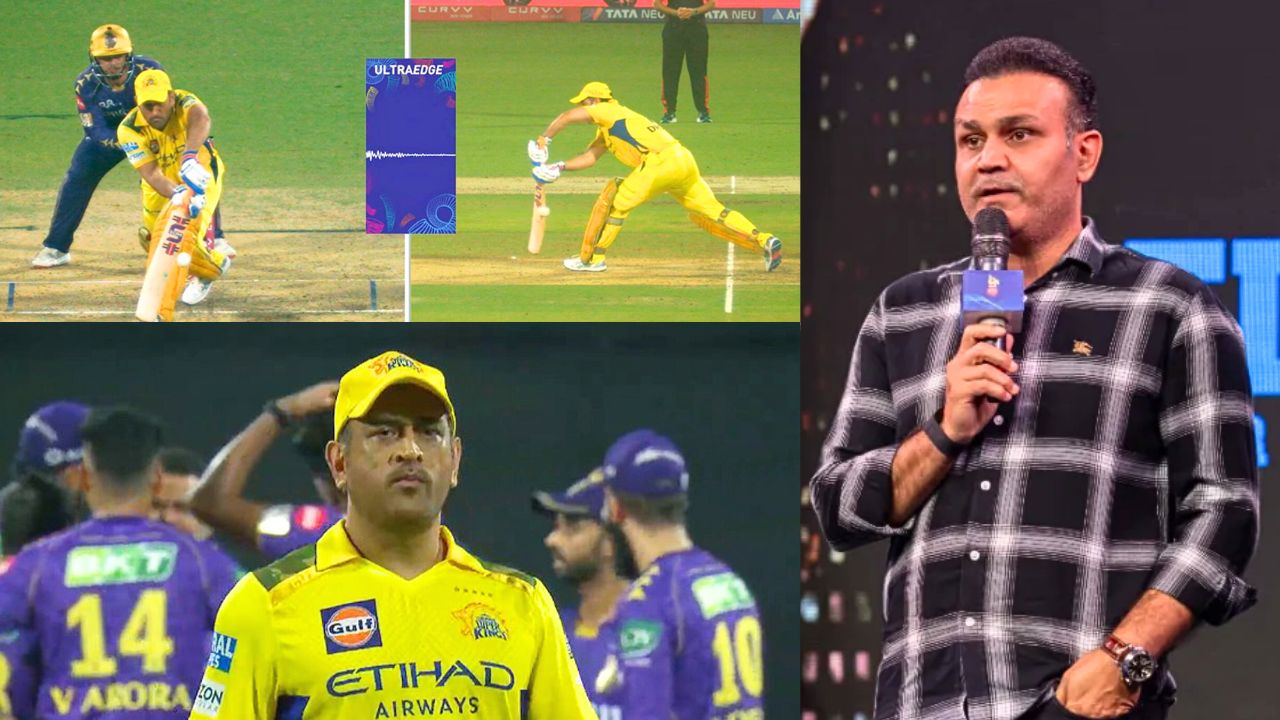Virender Sehwag On MS Dhoni Out Or Not Out Vs KKR Match IPL 2025