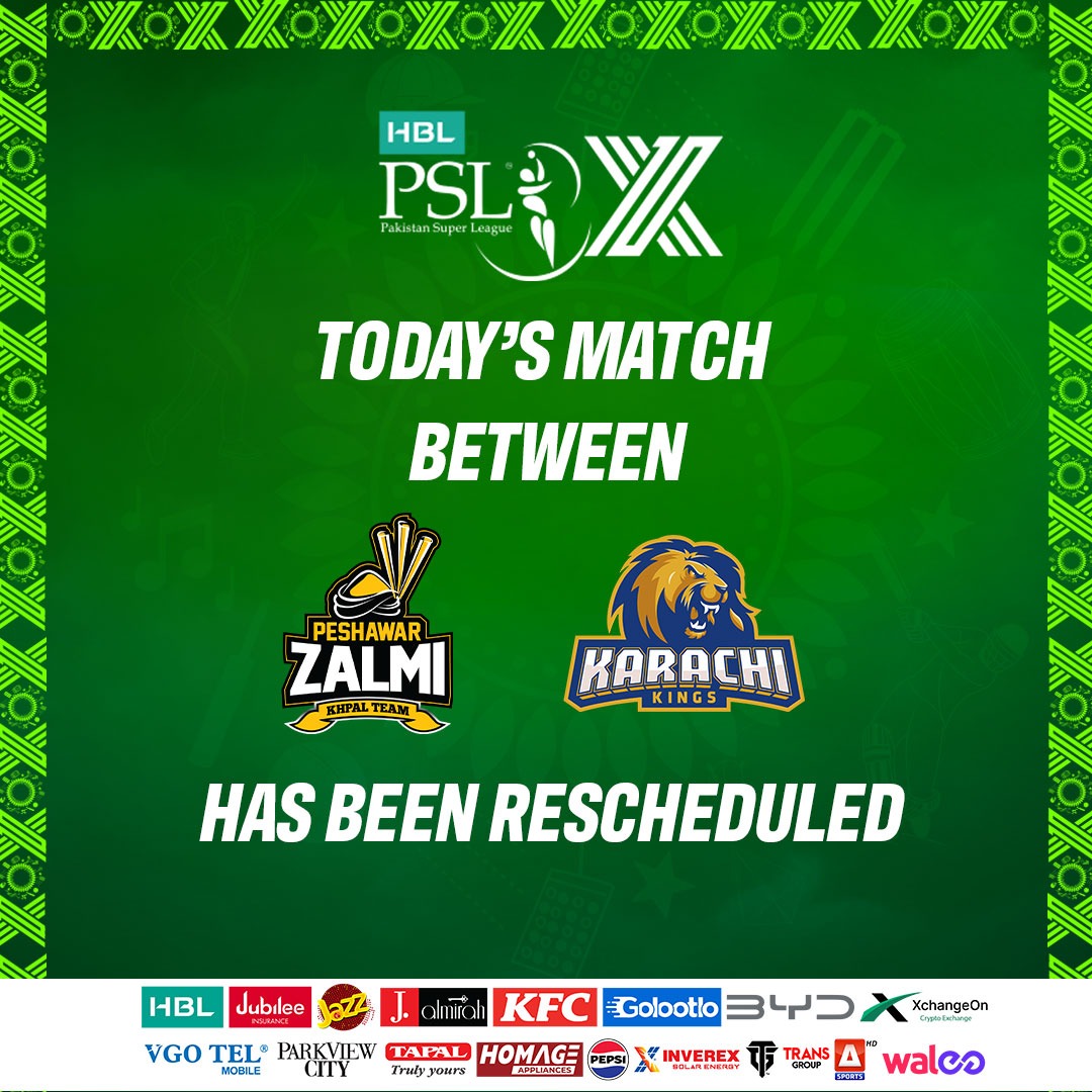 KK vs PZ Reschedule KK vs PZ Reschedule