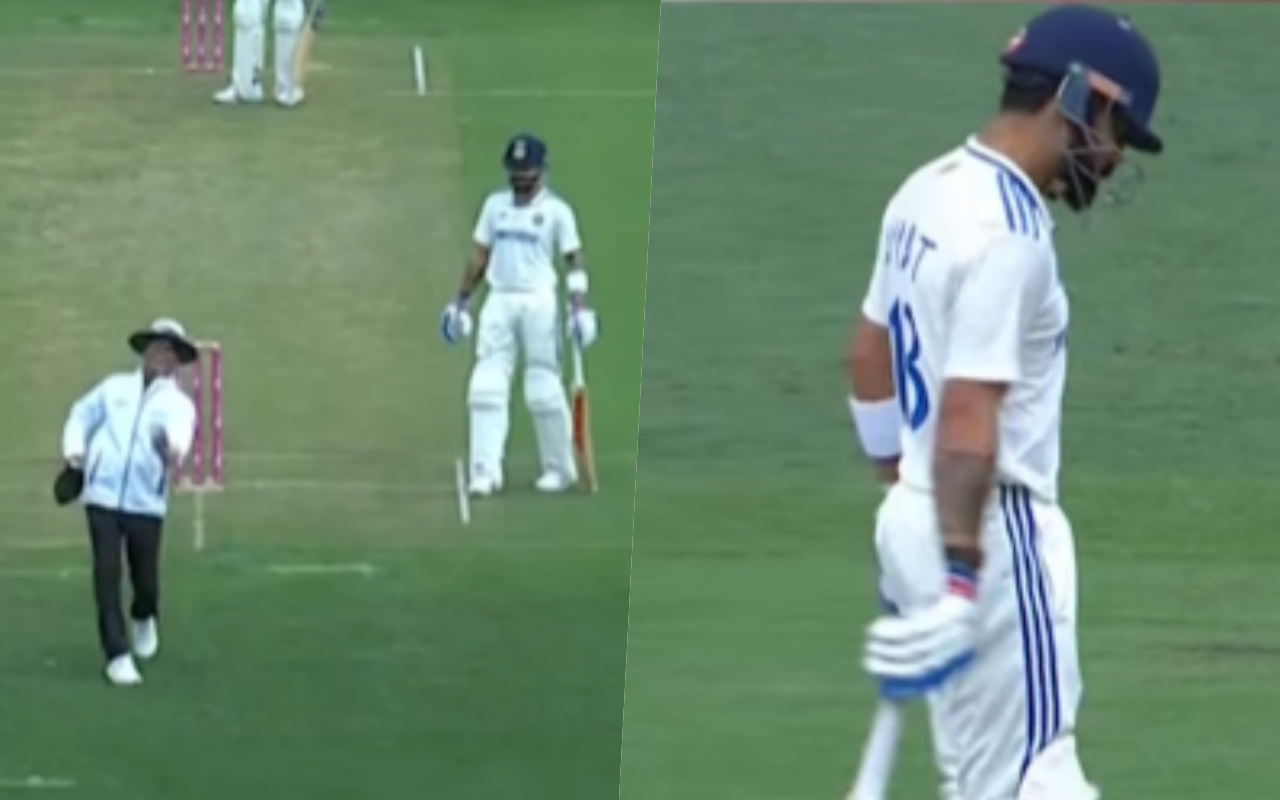 Virat Kohli and Umpire