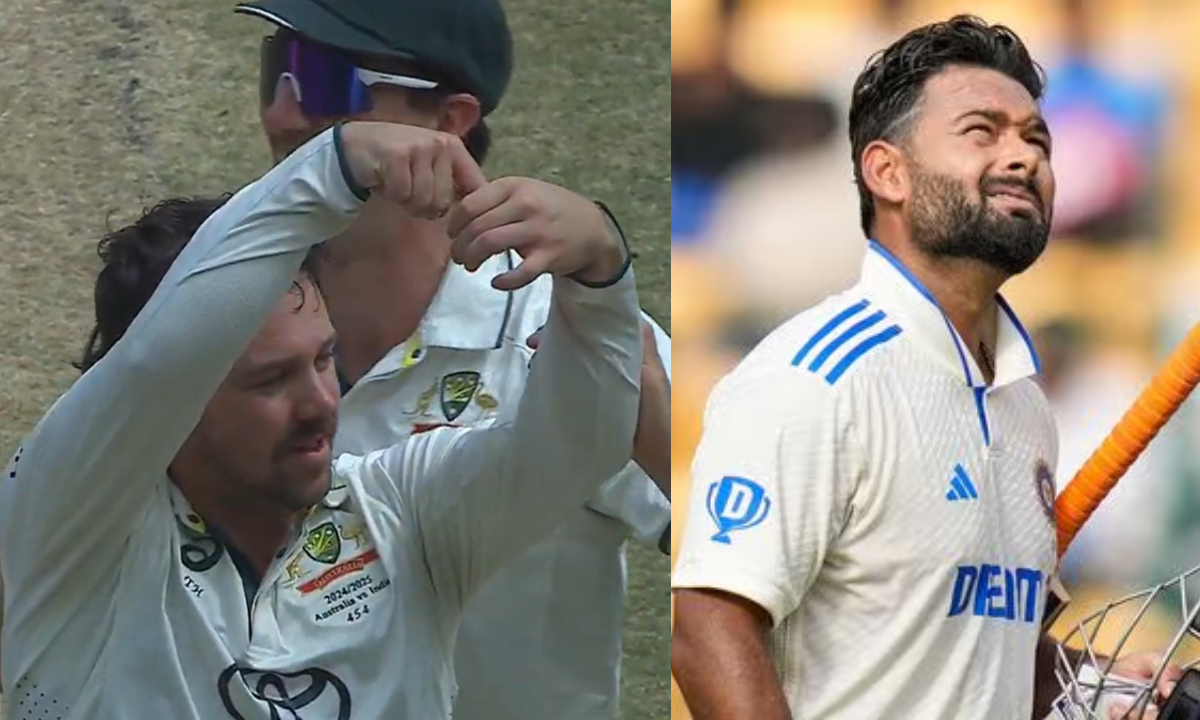 Travis Head Obscene Gesture Viral Video After Rishabh Pant Wicket