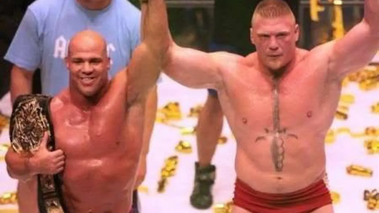 Kurt Angle Brock Lesnar Japan