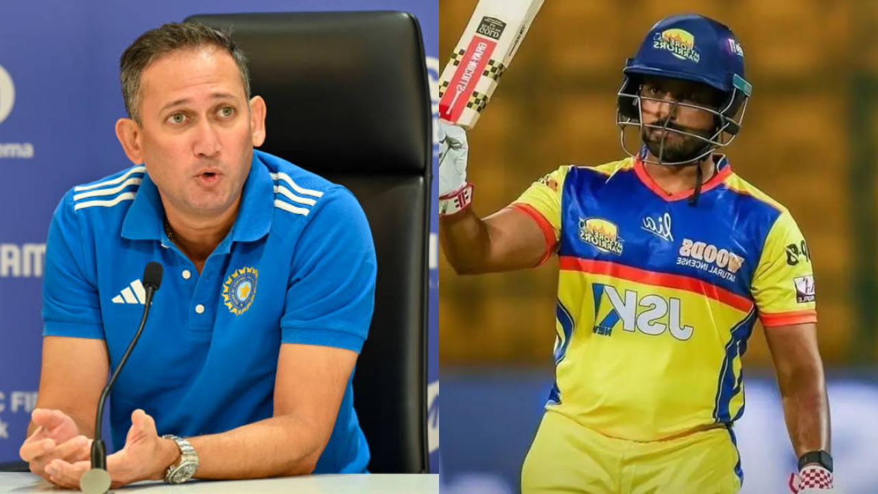 Ajit Agarkar exclusive statement on not selecting Karun Nair in champions trophy 2025 squad