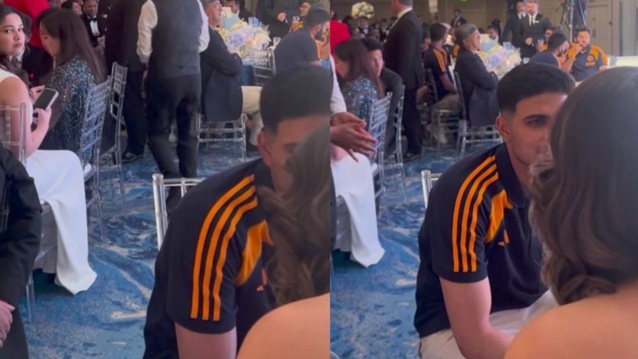Shubman gill talking to some other girl Sara Tendulkar reaction went viral video