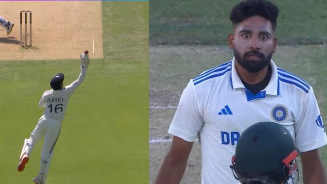 Mohammed Siraj get Angry on Dhruv Jurel