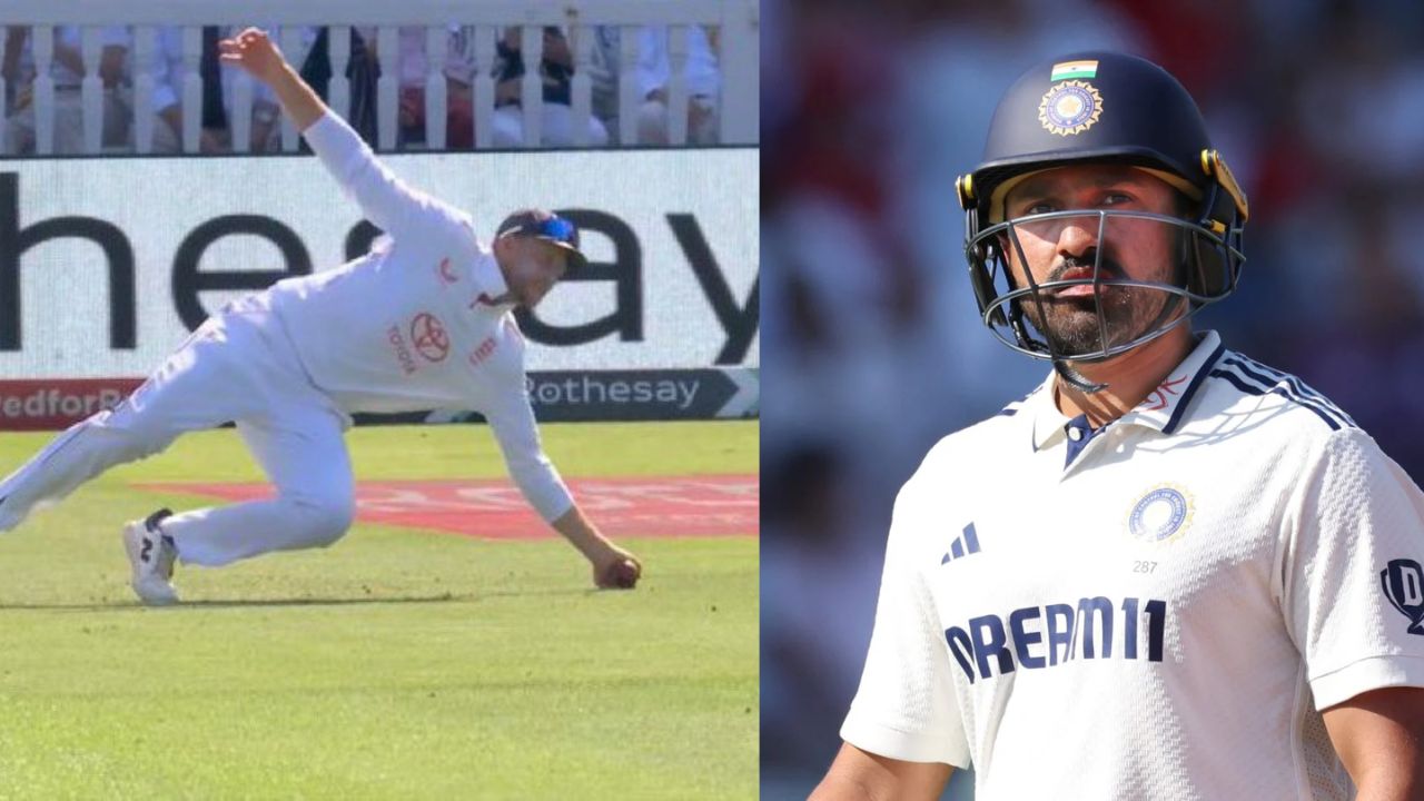 Joe Root Catch of Karun Nair