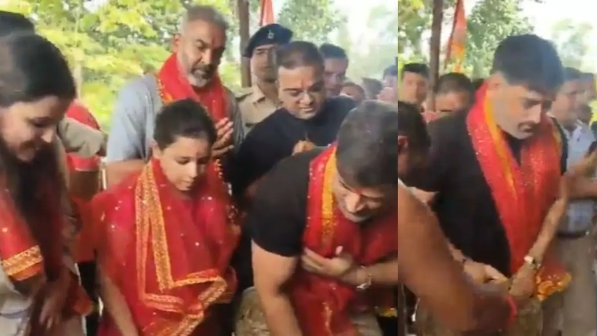 MS Dhoni With Wife Sakshi and Daughter Ziva