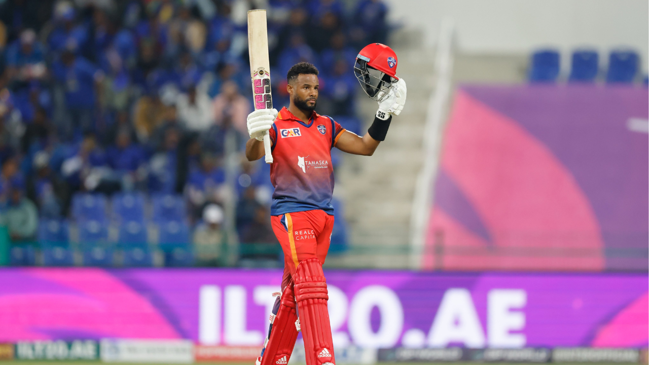 Shai Hope scores a stunning hundred in international league t20 2025