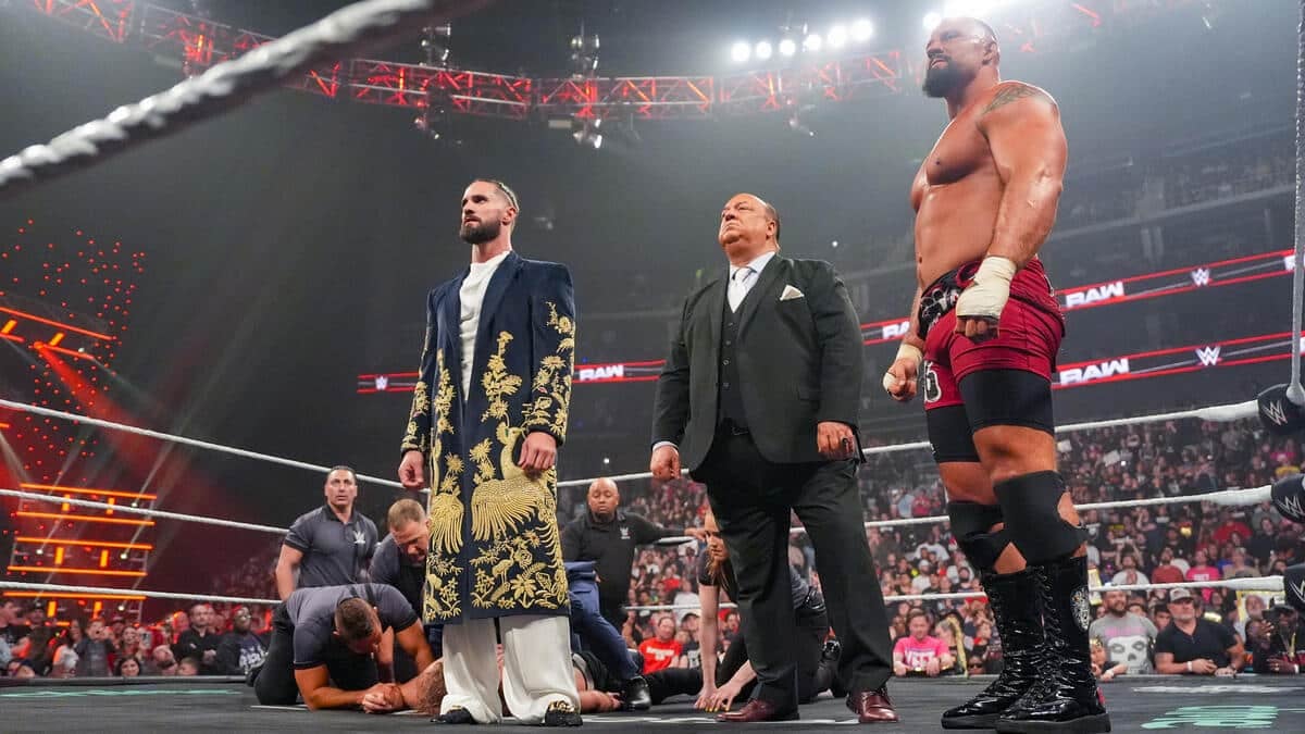 Paul Heyman Bron Breakker Seth Rollins Wwe Raw