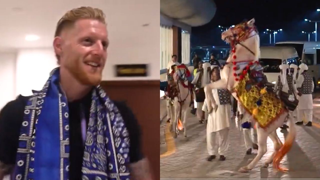 watch video England team reached Pakistan for 3-match test series grand welcome