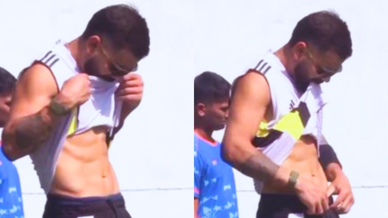 Virat Kohlis tremendous fitness remains intact pictures of six-pack abs going viral again