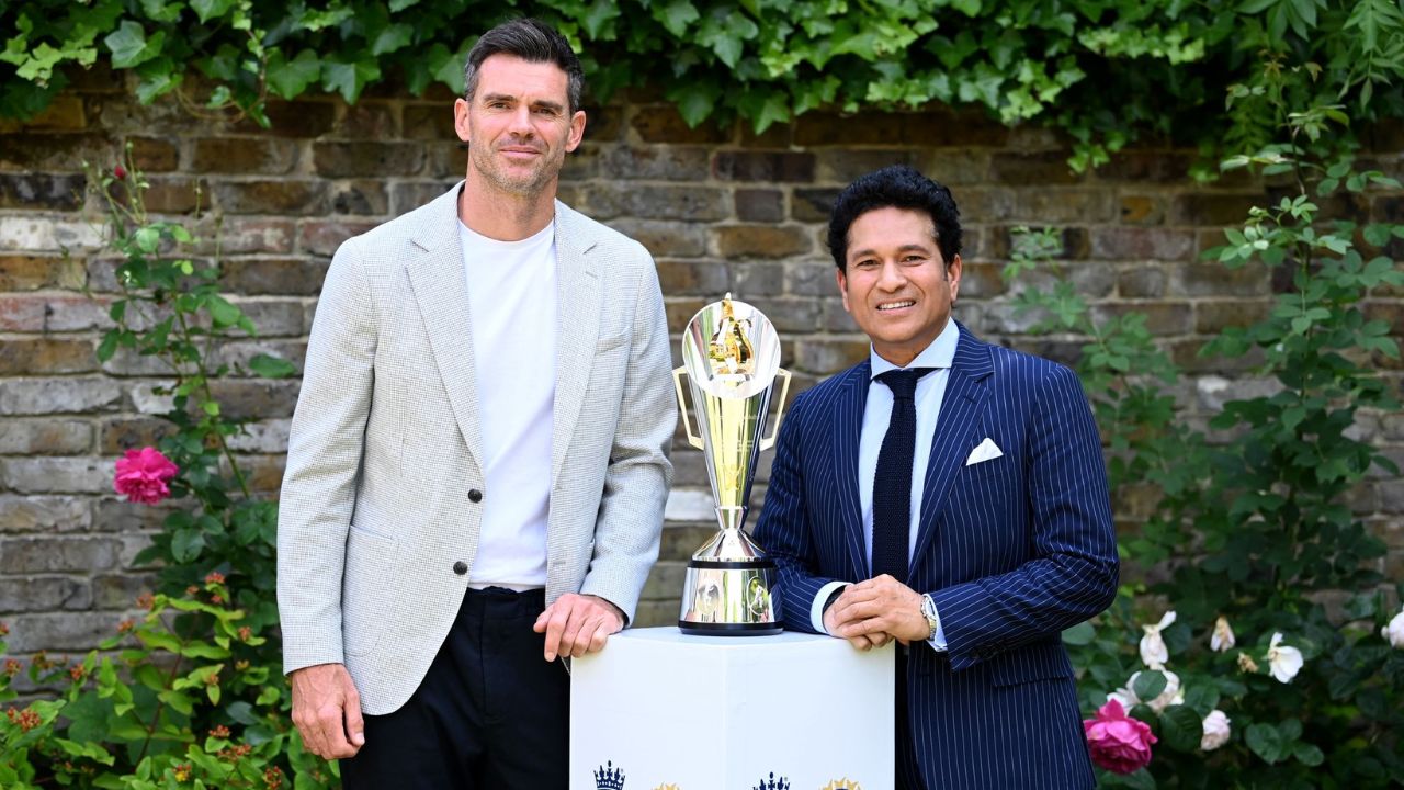 Sachin Tendulkar and James Anderson