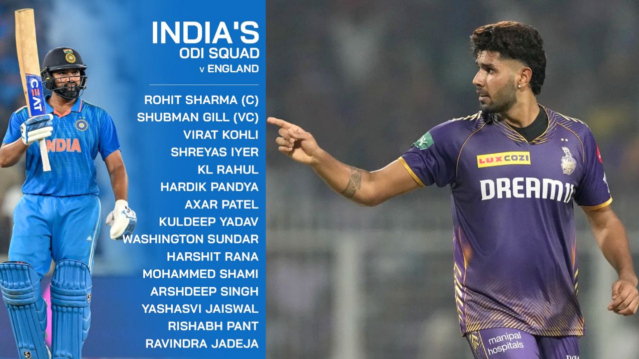 BCCI Announced Team India Squad for ODI Series Against England