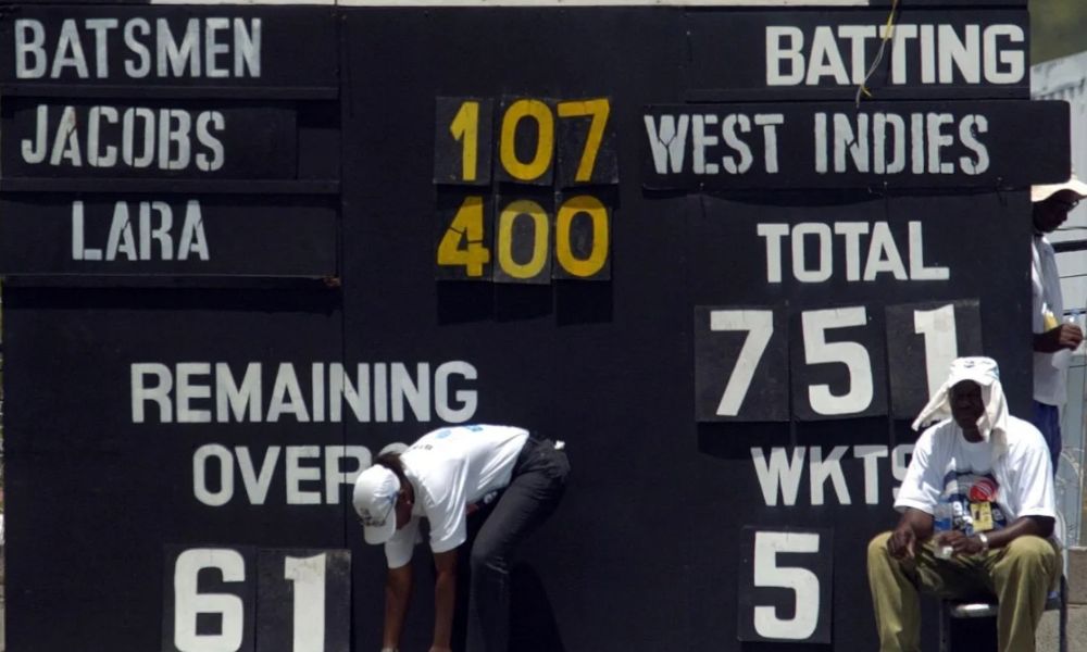 400 Not Out By Brian Lara (Image Source: X/bhaukal_ba1) Brian Lara scored 400 not out during WI vs ENG 4th Test