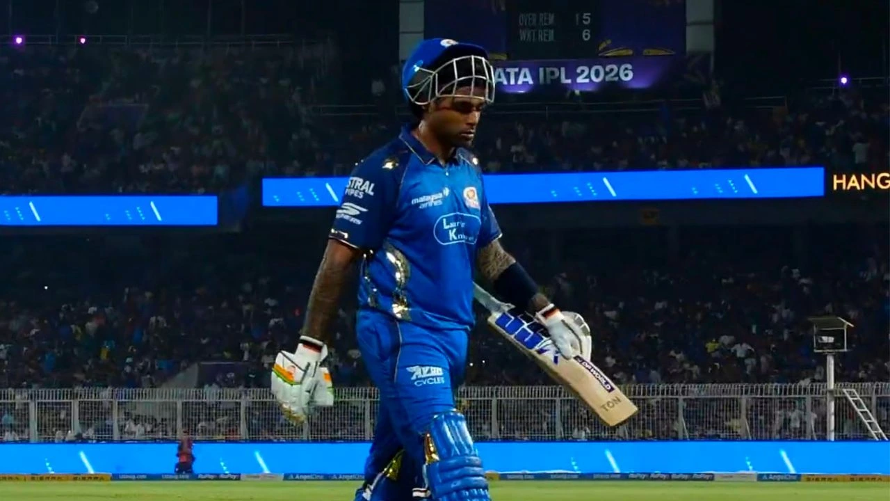 Fans react after Suryakumar Yadav's horror IPL 2026 continues during KKR vs MI game