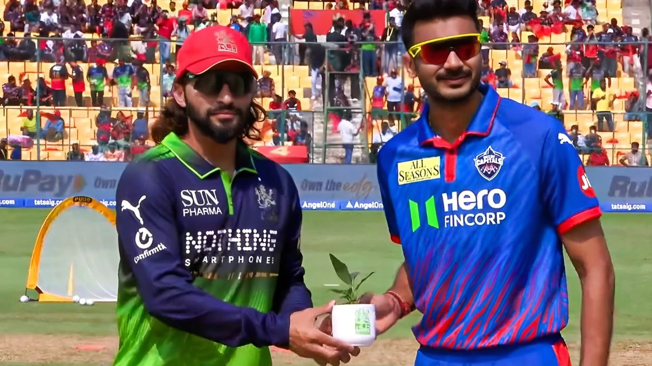 RCB vs DC: Delhi opts to field as Bengaluru celebrate Go-Green day with Unchanged XIs at the Chinnaswamy