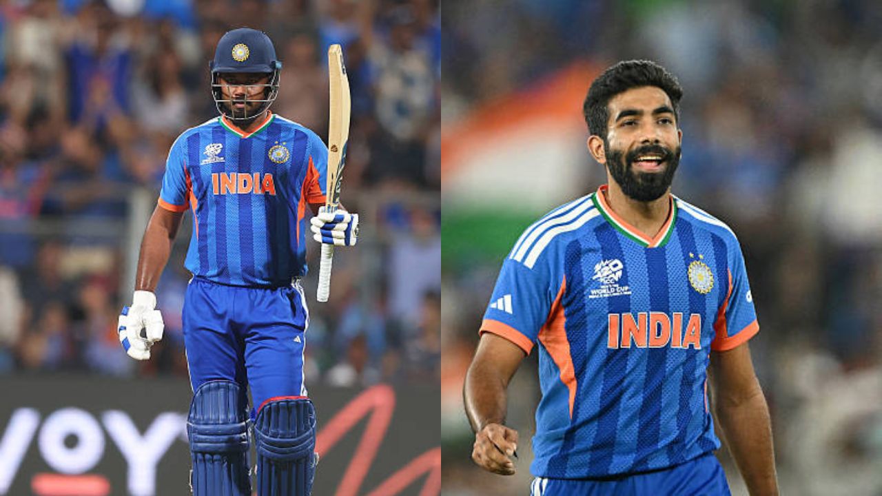 Sanju Samson and Jasprit Bumrah T20 World Cup Team of the Tournament