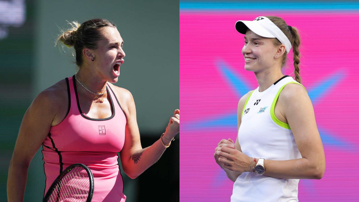 Aryna Sabalenka vs Elena Rybakina in the Indian Wells Open final