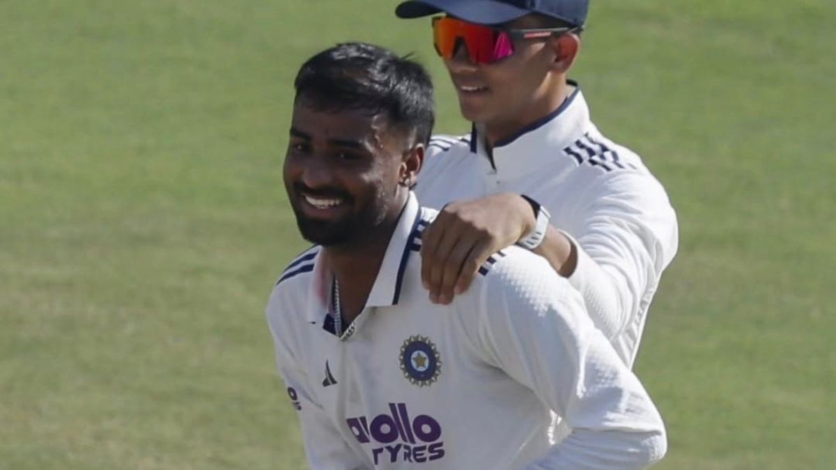 Manav Suthar marked his Test debut