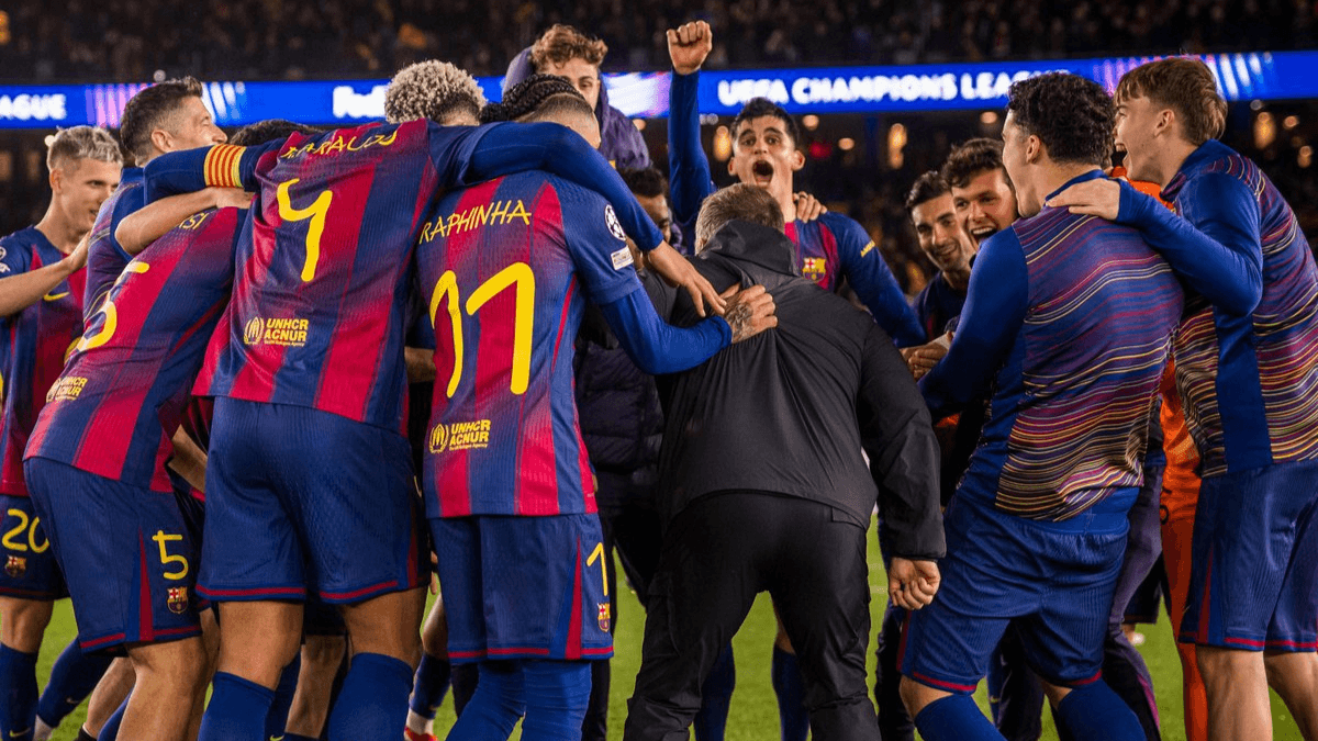 Barcelona in the Champions League quarterfinals