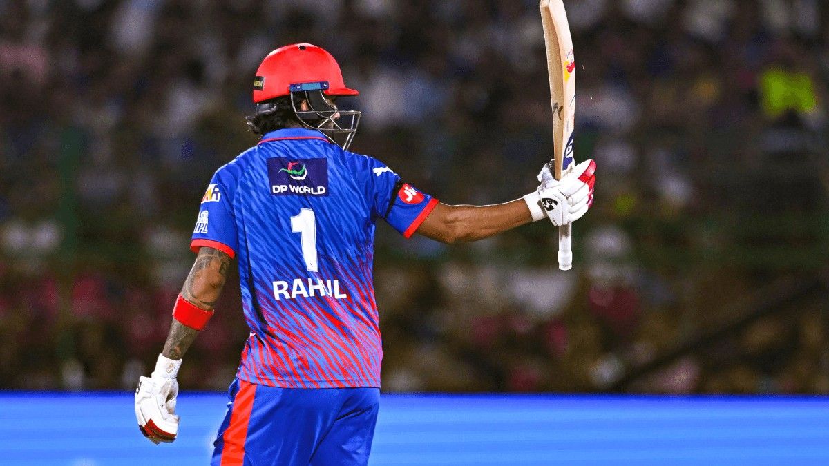 KL Rahul in orange cap