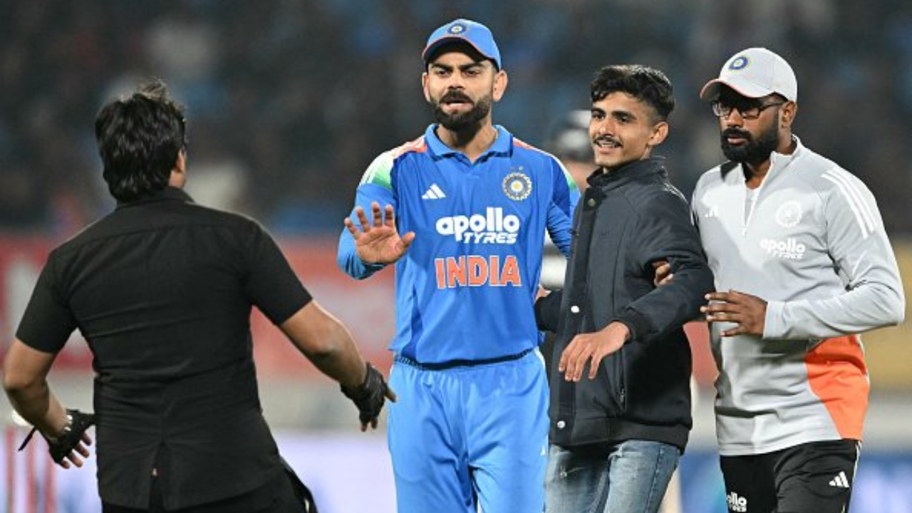 Virat Kohli Displays Heartwarming Gesture For Pitch Invader