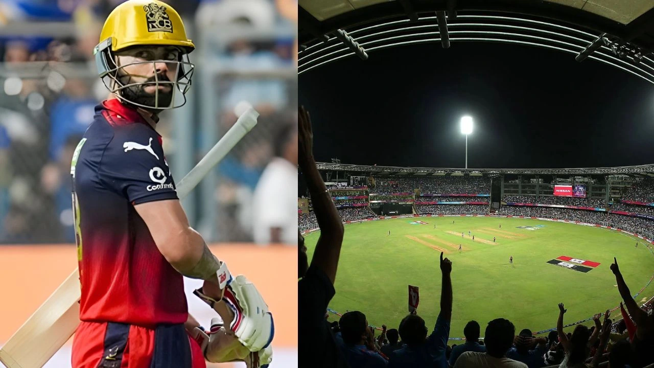 Virat Kohli scored 50 runs off 38 balls during MI vs RCB game