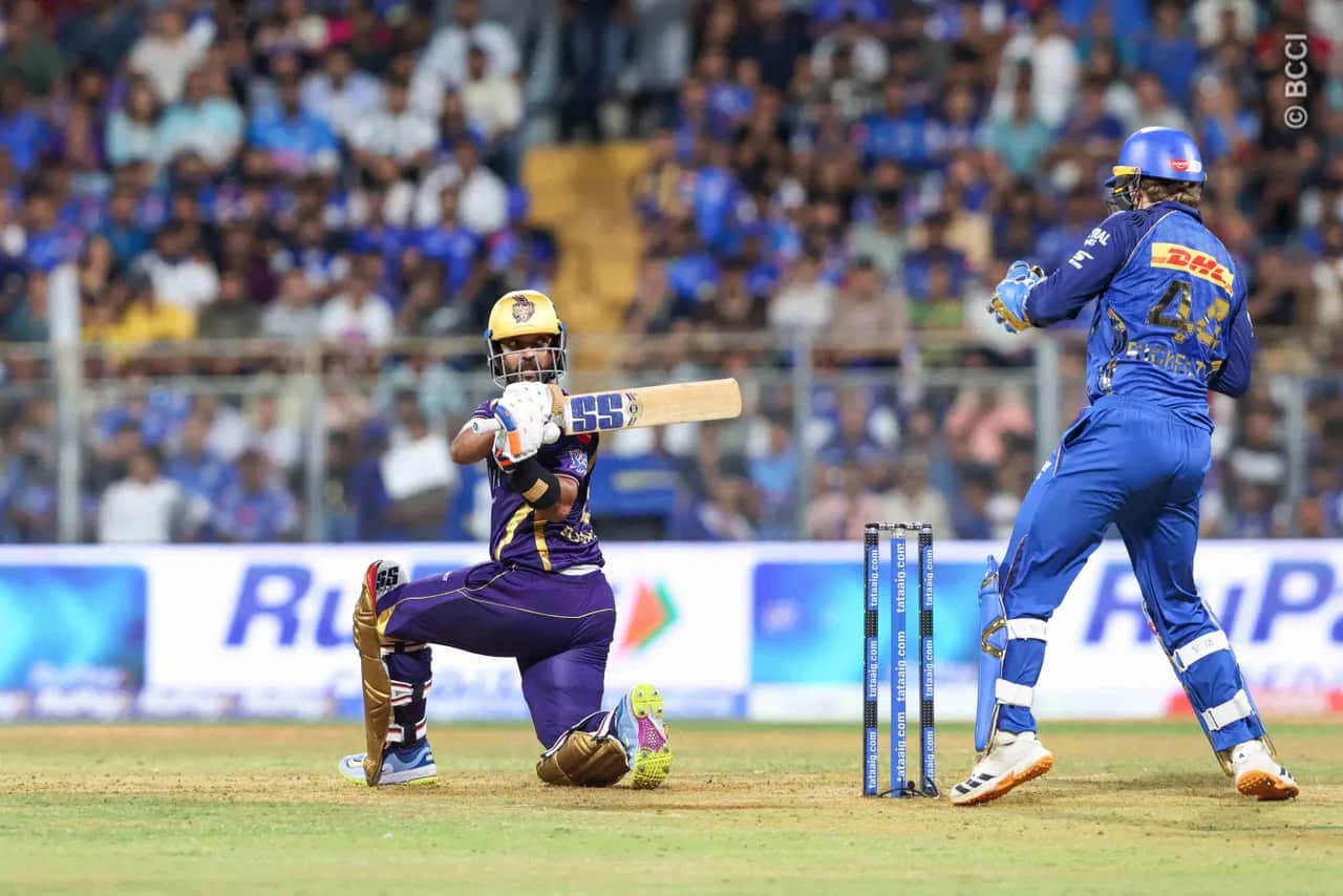 Ajinkya Rahane led the KKR innings Ajinkya Rahane led the KKR innings